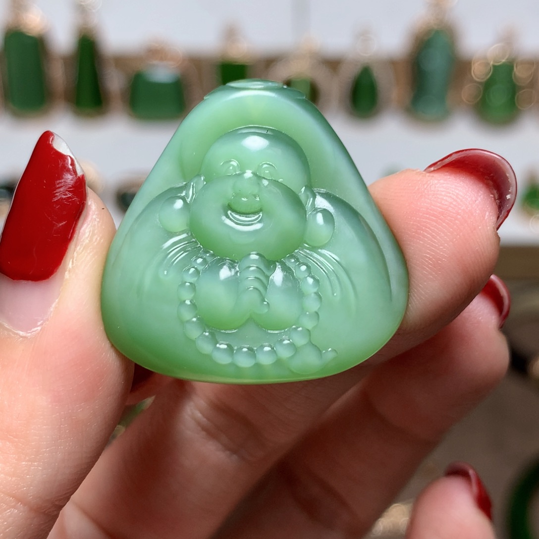 和田玉（碧玉）挂件未镶嵌