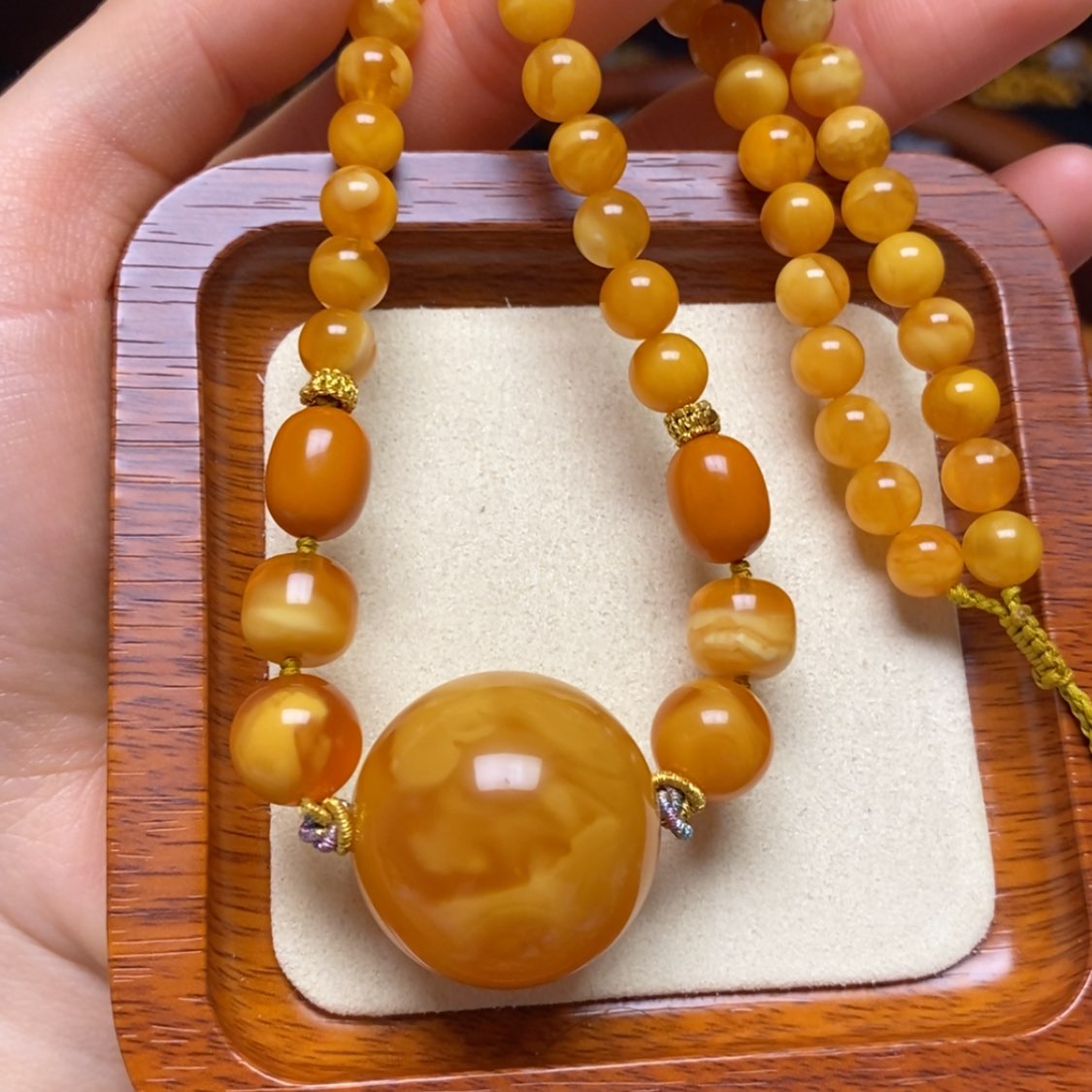 【闪购商品】蜜蜡颈饰未镶嵌项链