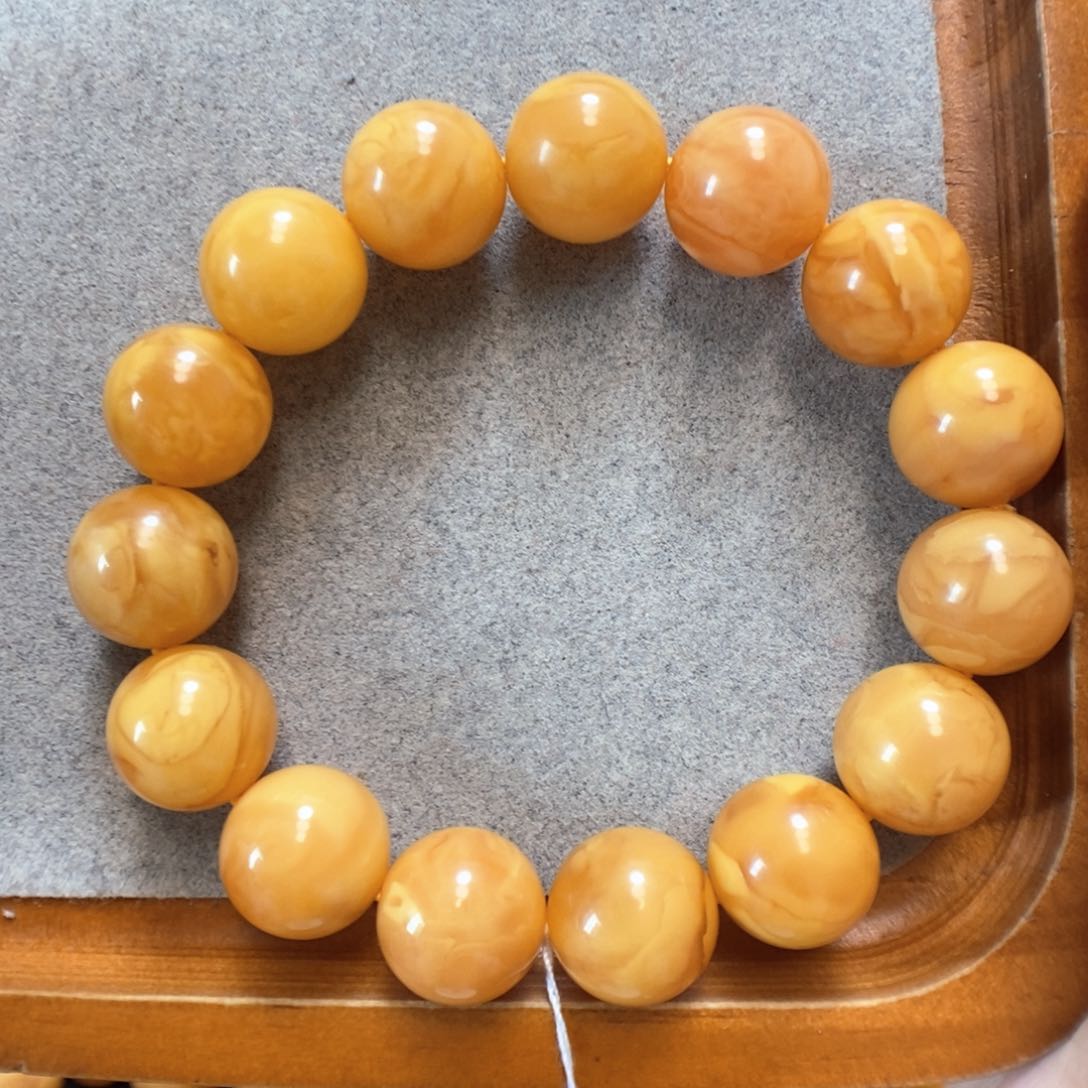 未镶嵌蜜蜡手串蜜蜡手串