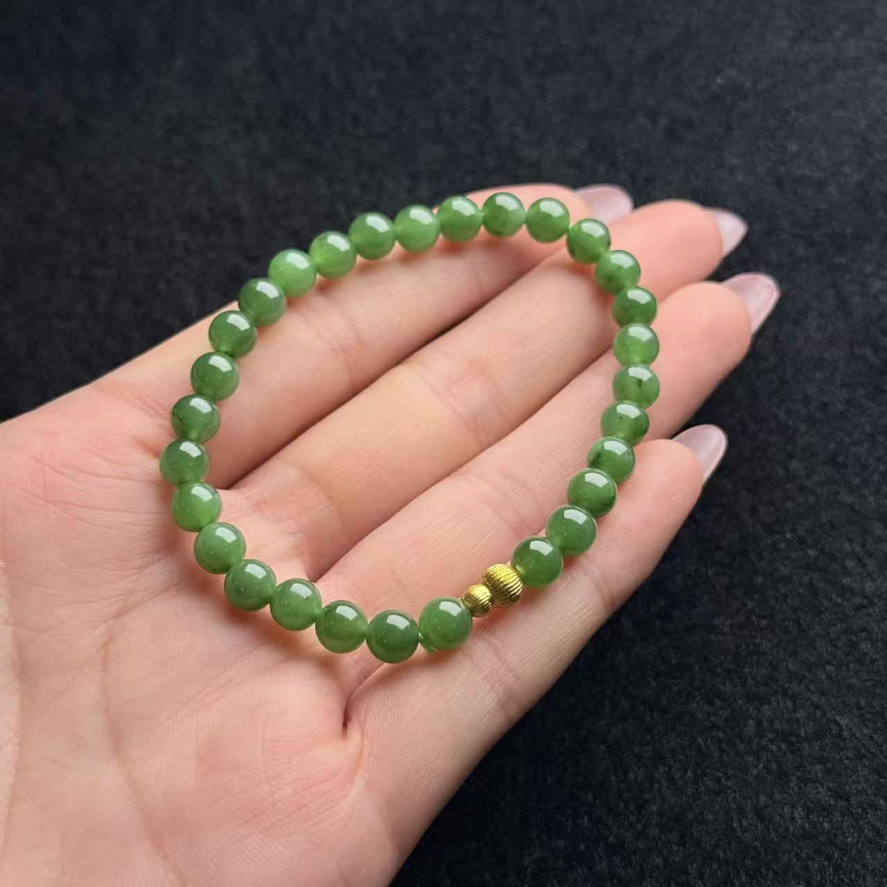 和田玉diy葫芦手串-约6mm-多样性发货-Y欣-A5718