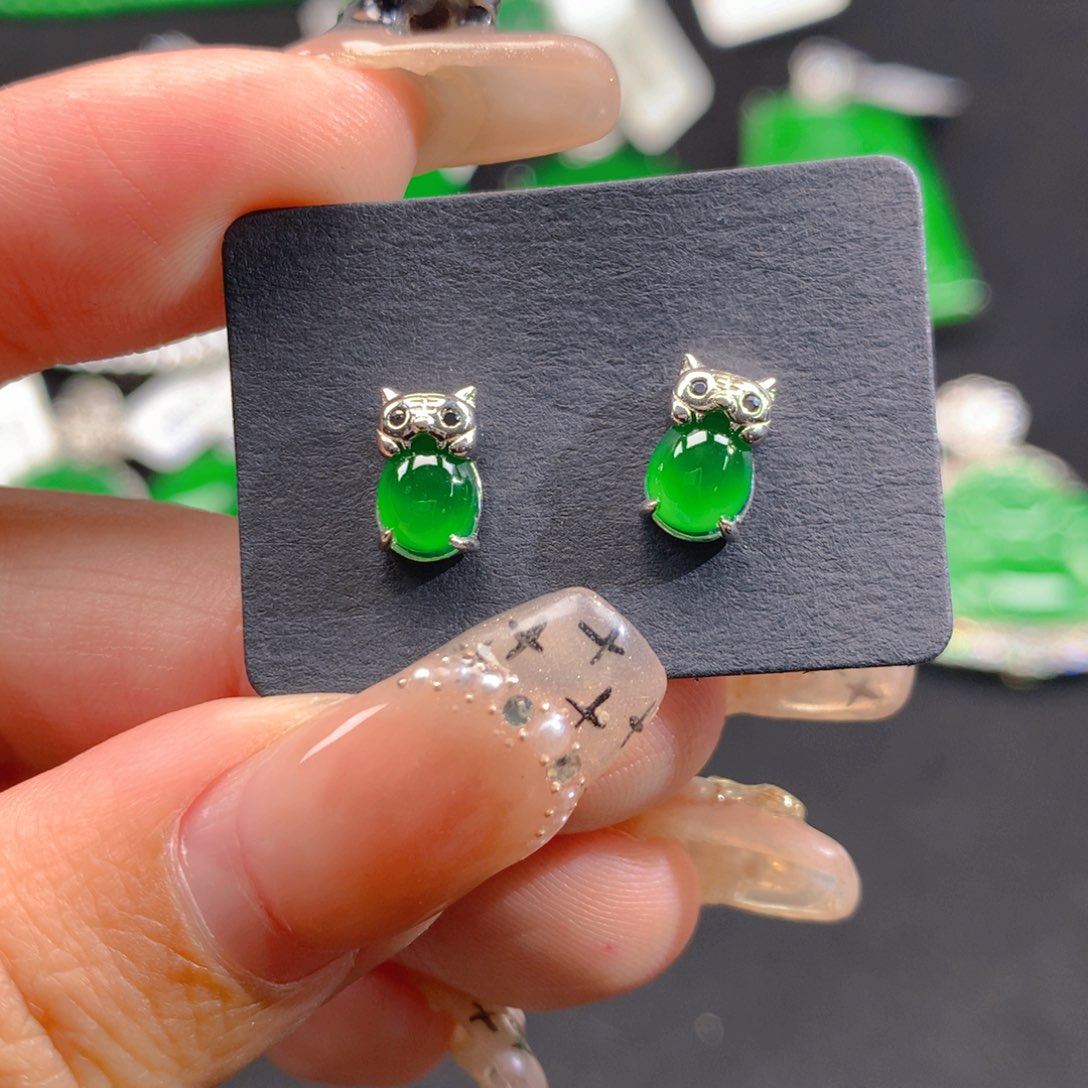 翡翠颈饰银S925镶嵌1111111111