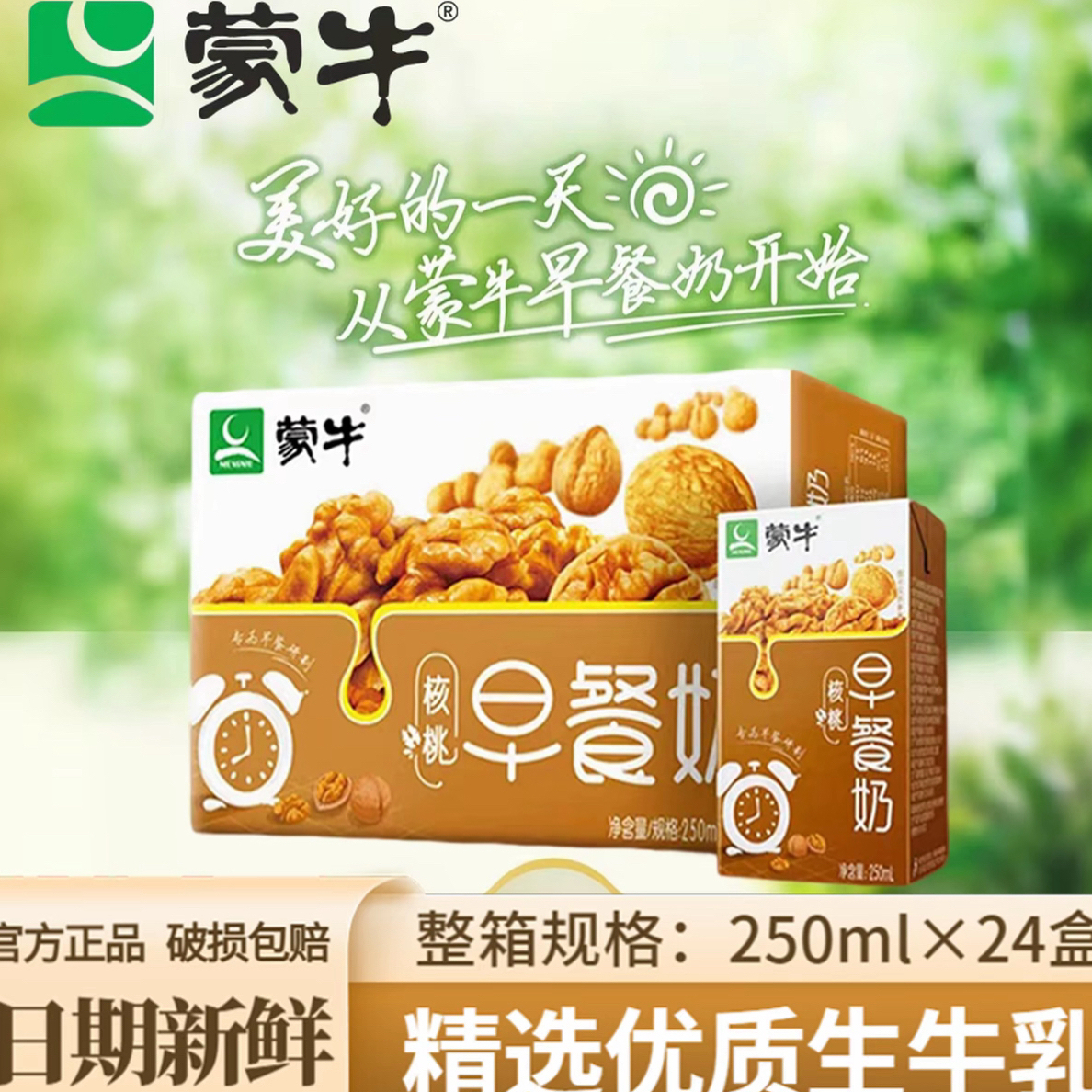 MENGNIU/蒙牛早餐奶核桃味 4000g(250ml*16包)