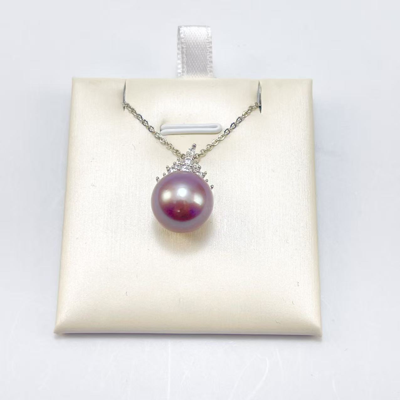 娜点珠宝 5A特 极光妖紫 12-13mm  淡水珍珠紫珠吊坠  ZCXX00114