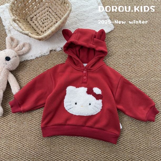 【NO退NO换】墨一Mood Bebe·2025冬季连帽kitty卫衣 M6922
