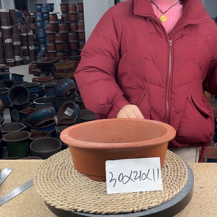 红陶紫砂花盆紫砂