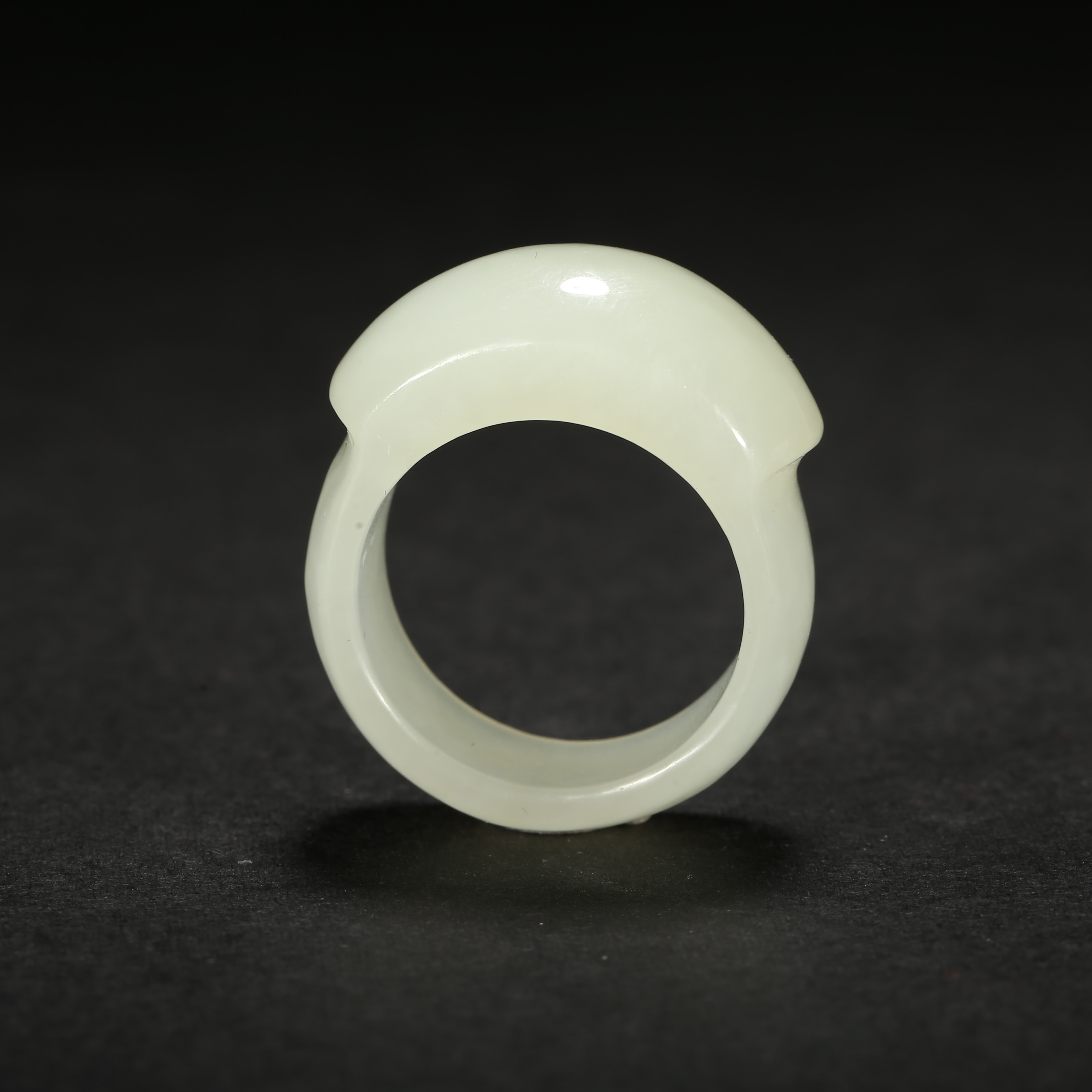 清代*白玉指环/08LB1761/和田玉【北京文博】