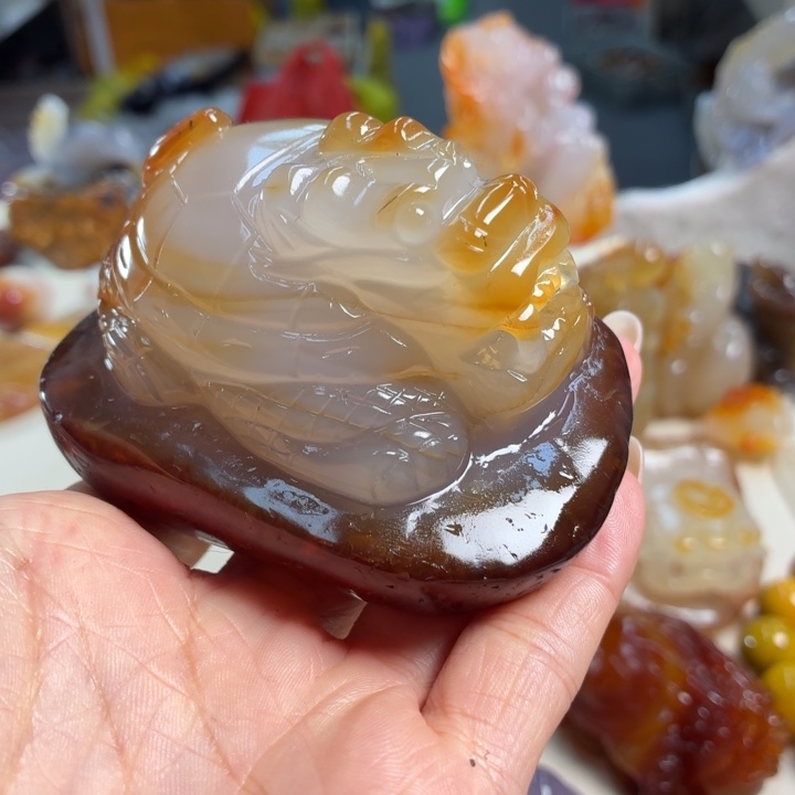 玛瑙/玉髓未镶嵌吊坠(不含链)