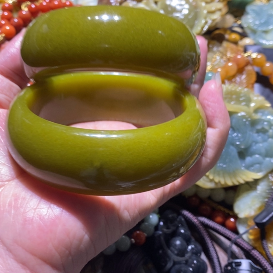 【闪购商品】岫玉毛衣链未镶嵌