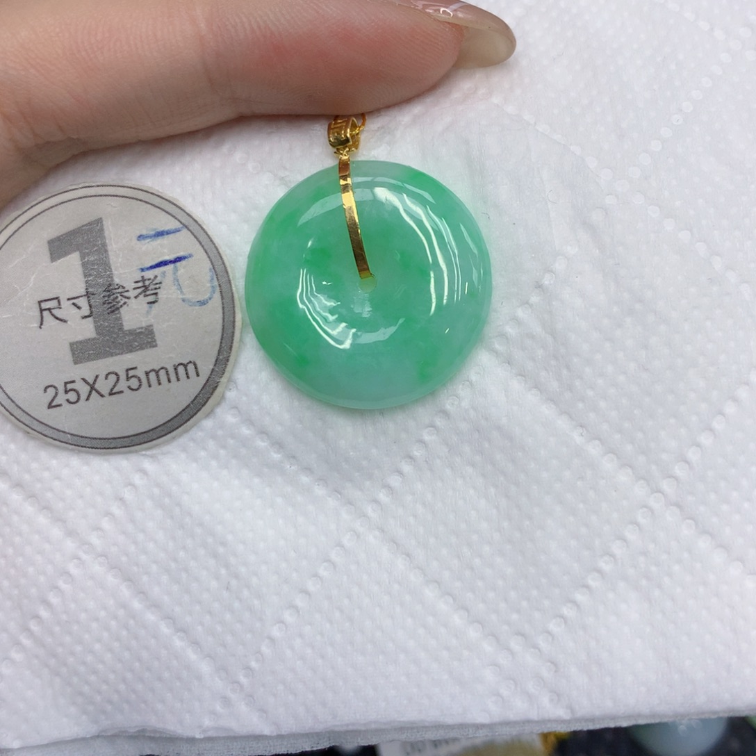 翡翠18K金镶嵌颈饰246789999999