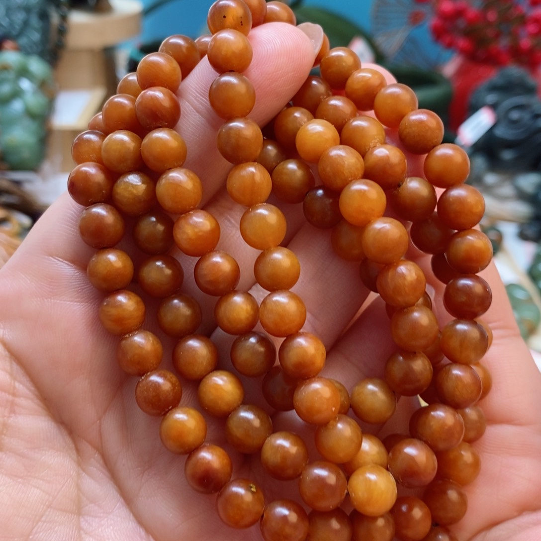 蛇纹石玉项链未镶嵌