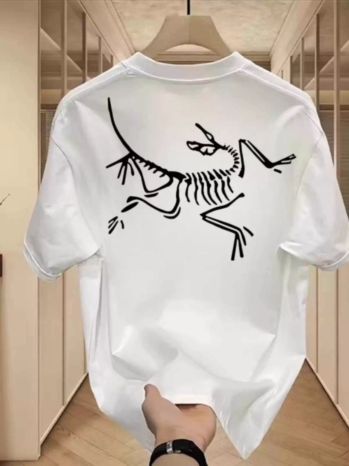 【CC】茑茑短袖 前胸小标后背大图 个性情侣款  {发正标}