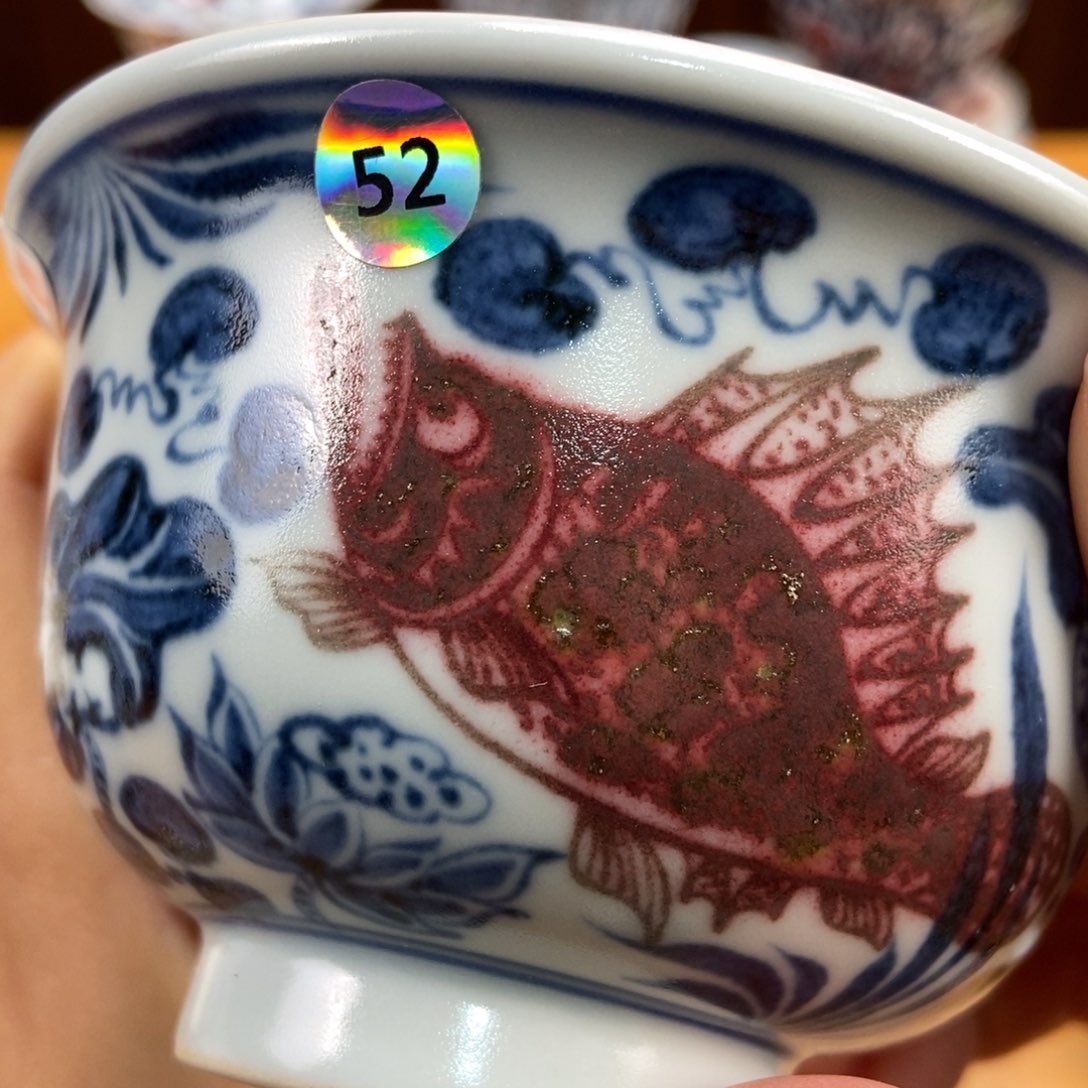 手绘现代茶具非古董