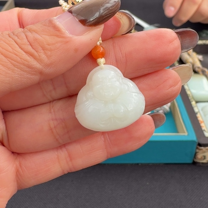 和田玉未镶嵌颈饰大鹅