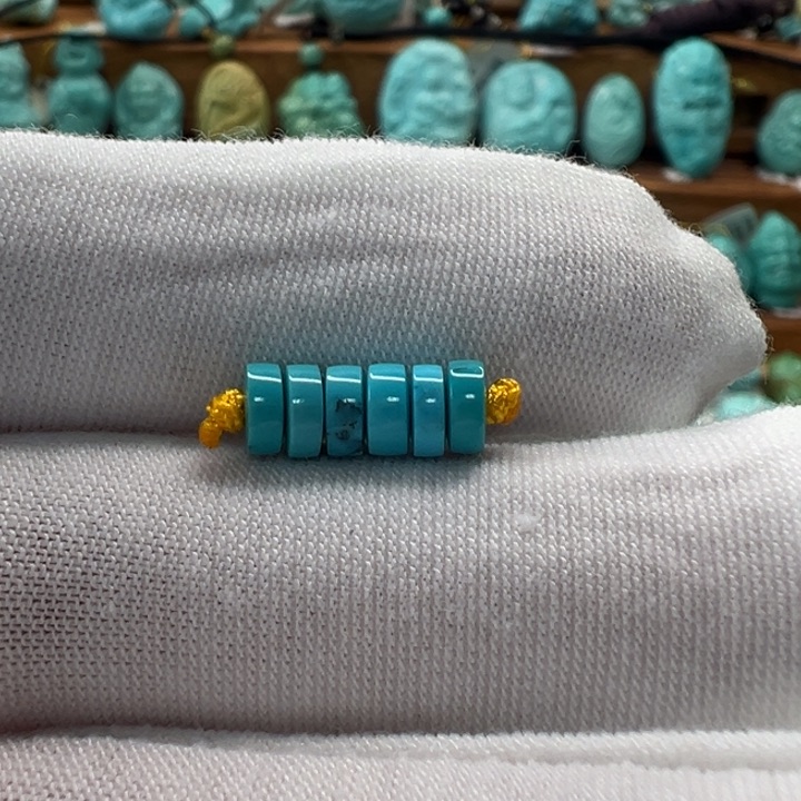 绿松石未镶嵌隔片5mm