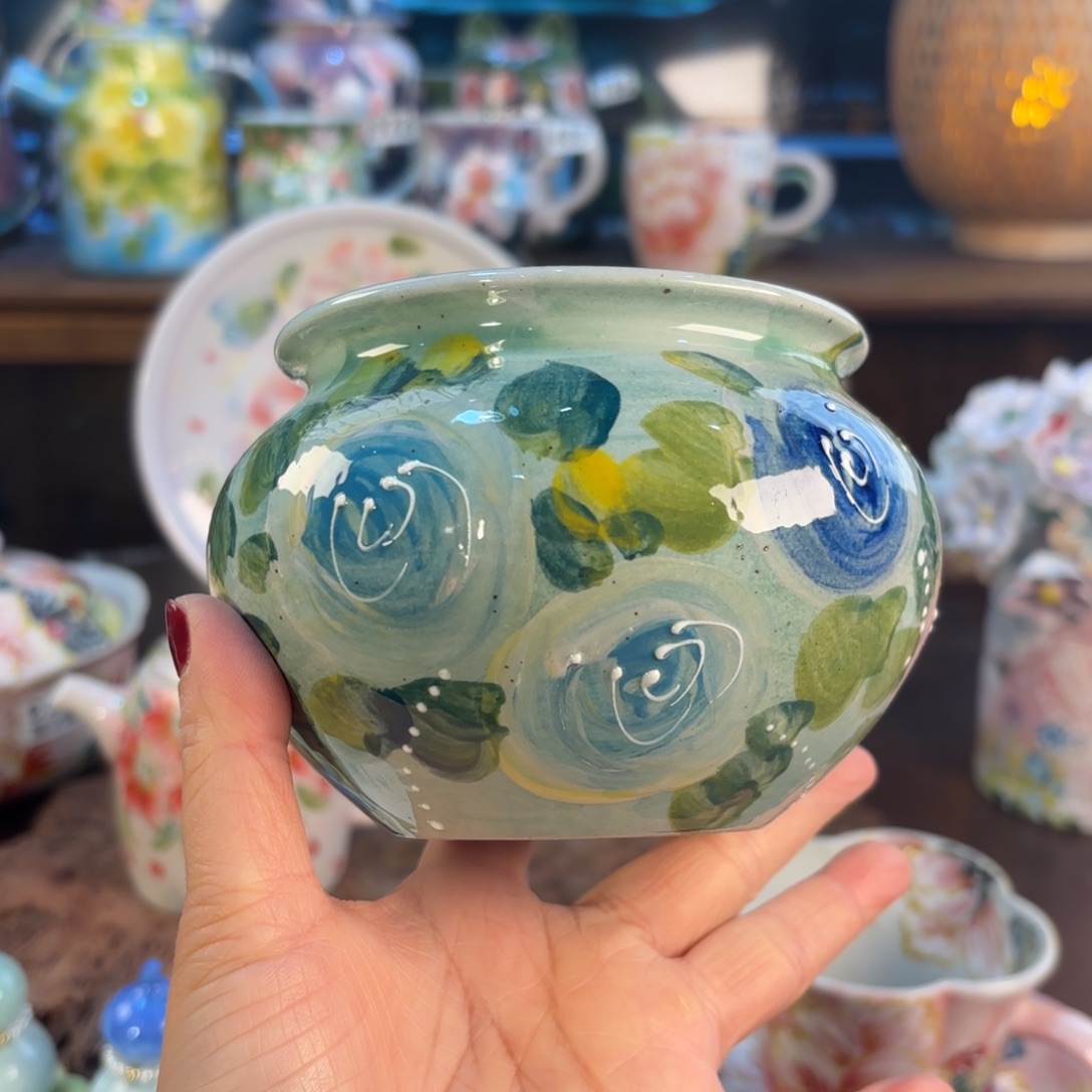 景德镇手绘高温釉下彩陶瓷茶具