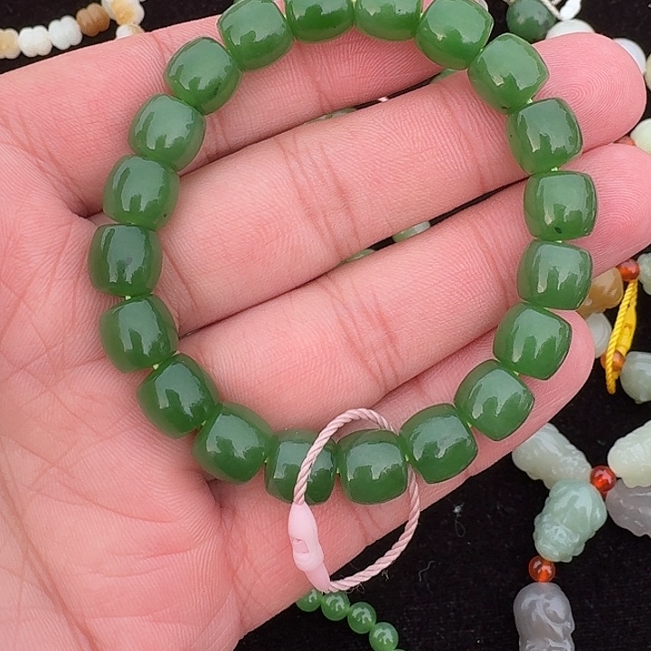 和田玉（碧玉）未镶嵌手串