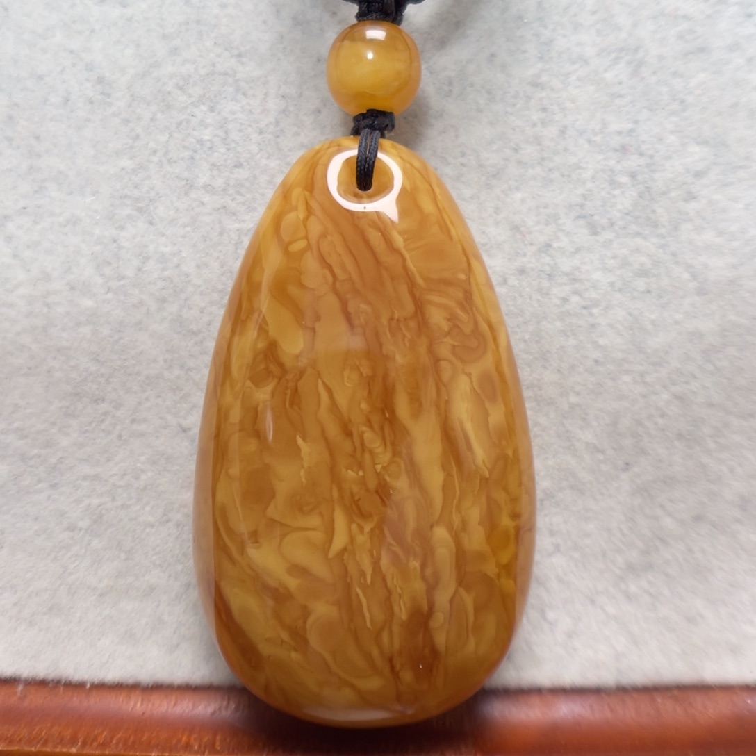蜜蜡未镶嵌项链吊坠