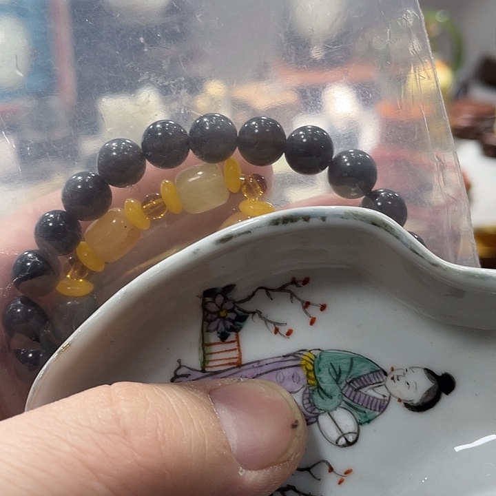 糊***涂瓷片精美雕刻精美