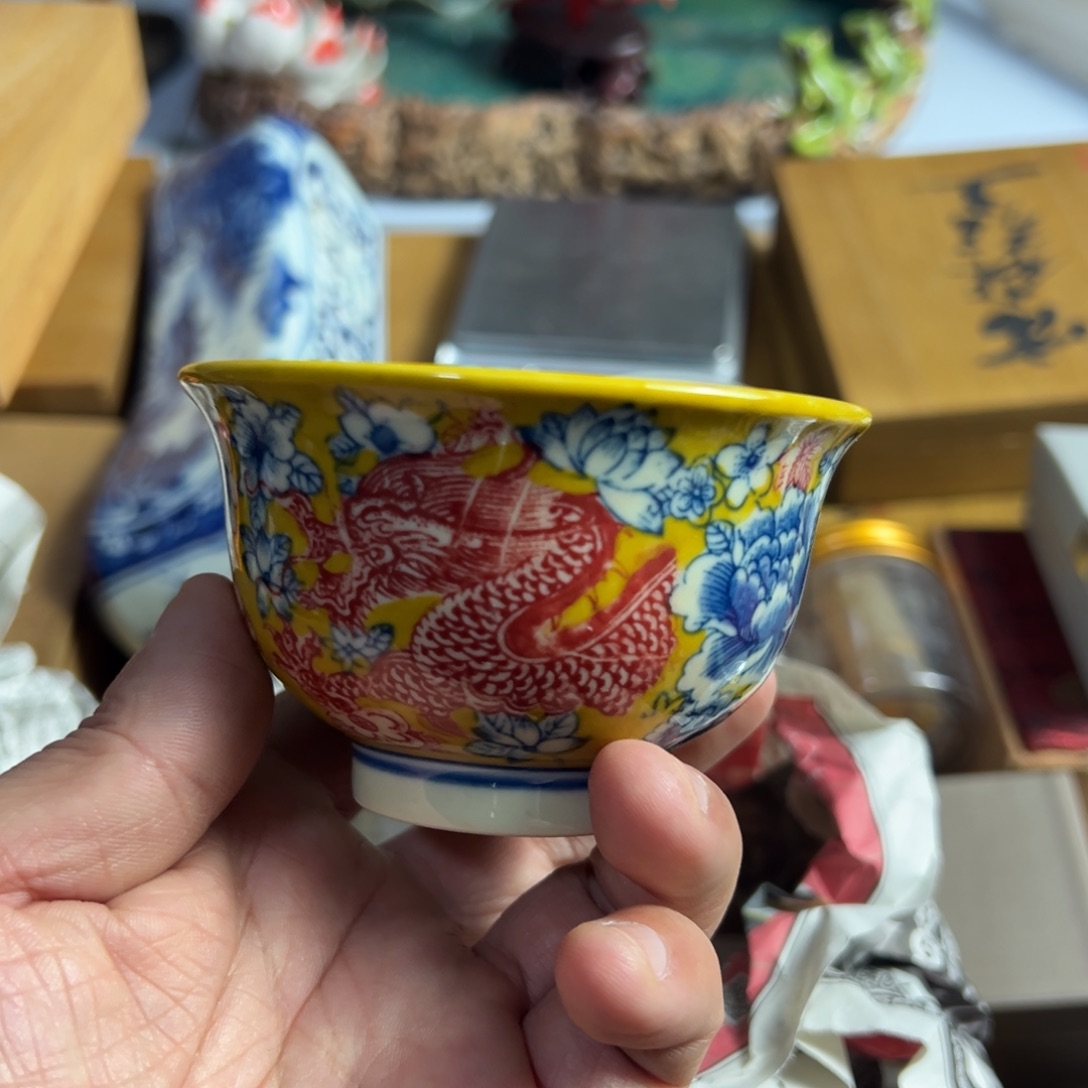 紫砂茶杯我家粉皮真好看啊