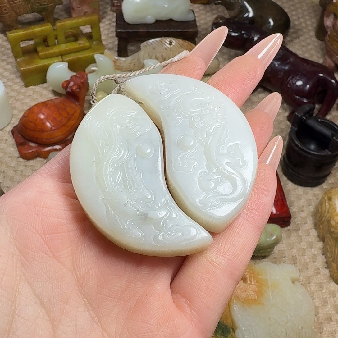 白玉菩提吊坠挂件