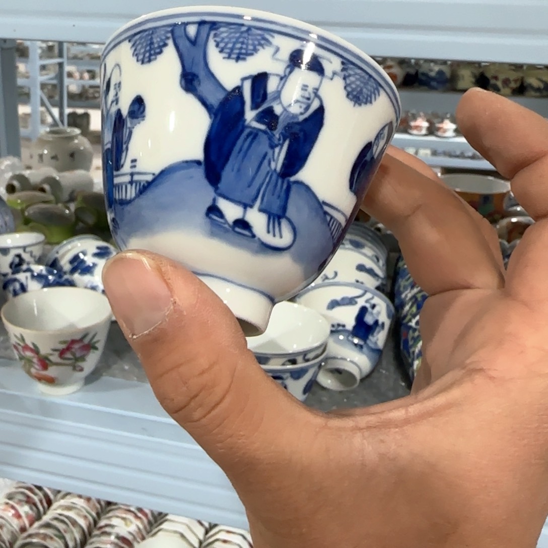 瓷片摆件手绘瓷器全部处理