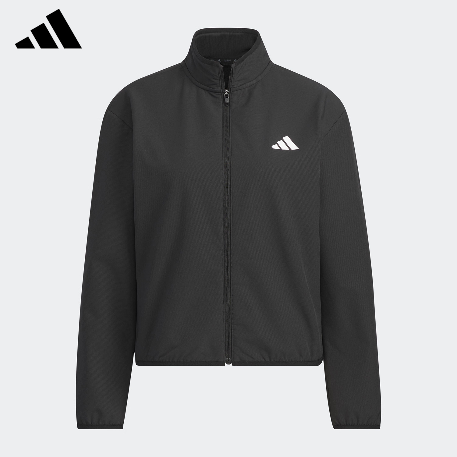 Adidas/阿迪达斯官方经典女士休闲立领运动加绒夹克外套 KA7075
