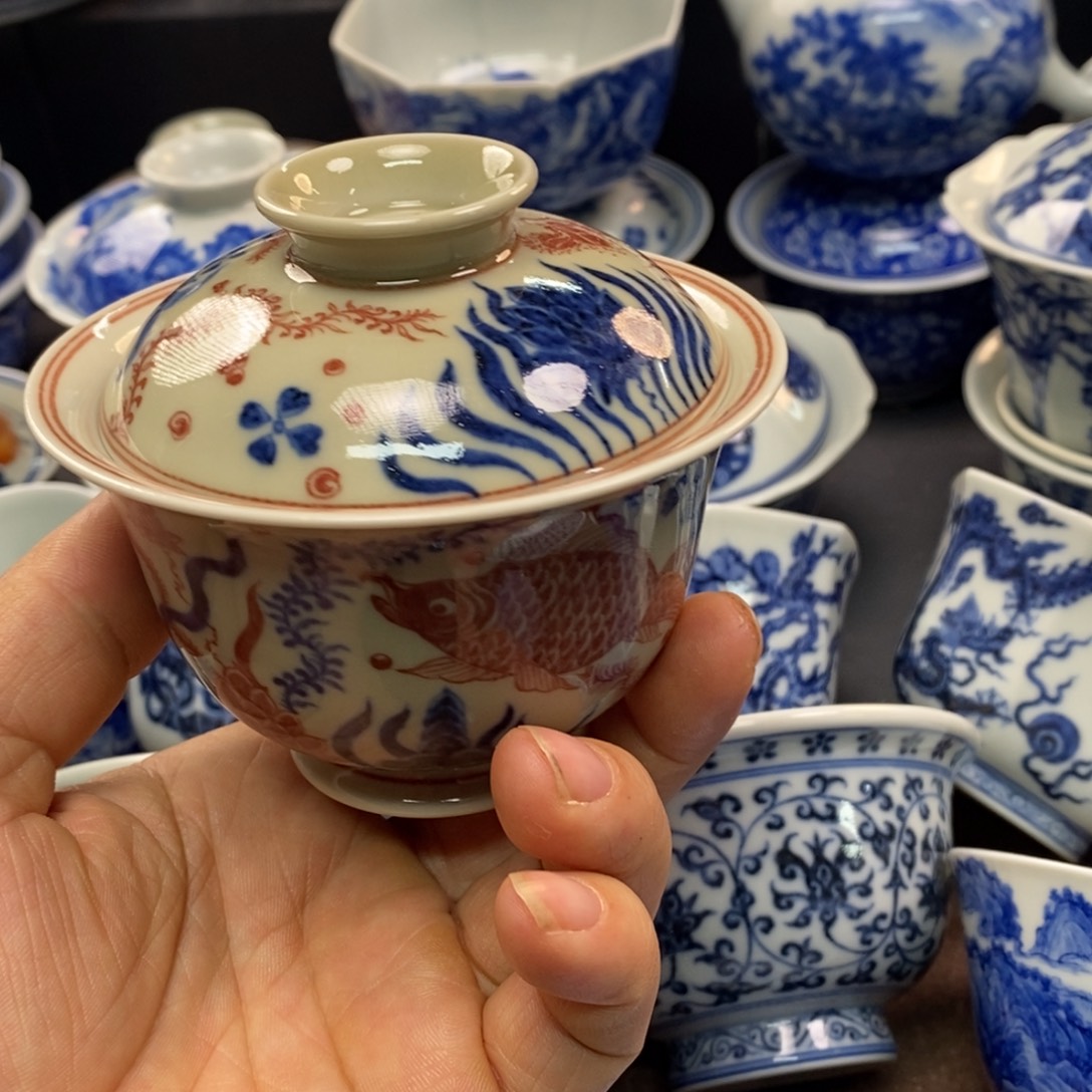 景德镇柴窑微瑕主人杯