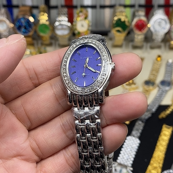 钢金属镀金石英机芯