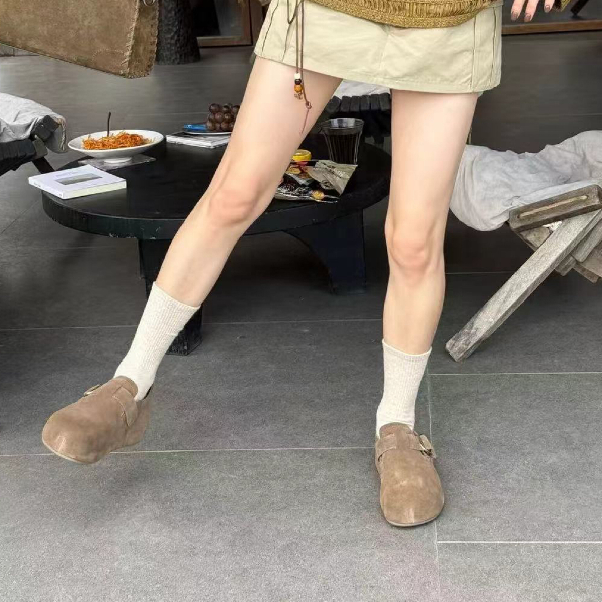 2025早秋新款时尚百搭勃肯鞋女厚底勃肯鞋休闲鞋板鞋单鞋