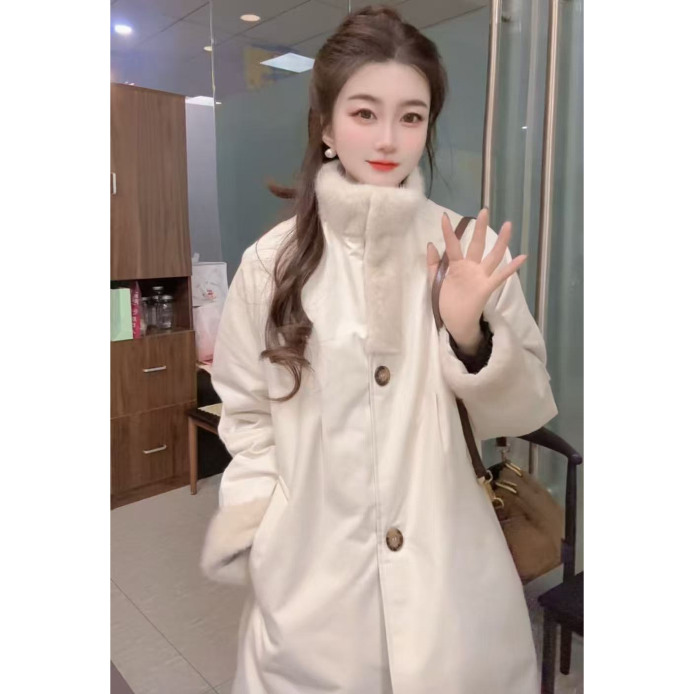 『时尚出街S』时尚气质百搭时尚羽绒服8928