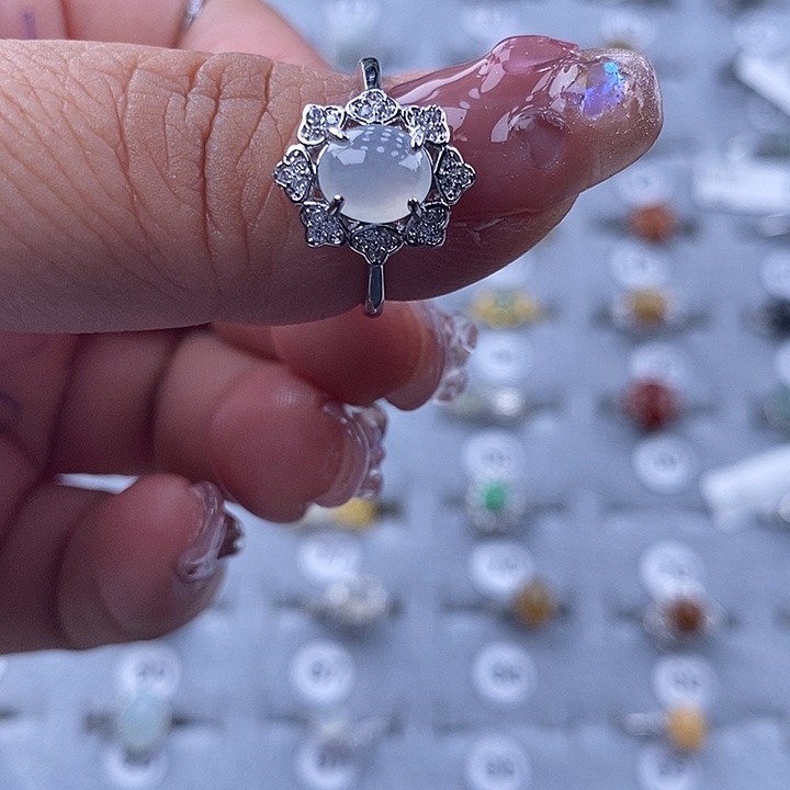 未镶嵌戒指翡翠美***～缅甸