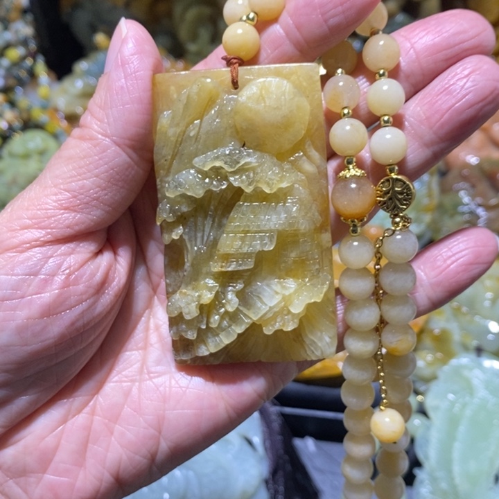 岫玉岫玉吊坠未镶嵌