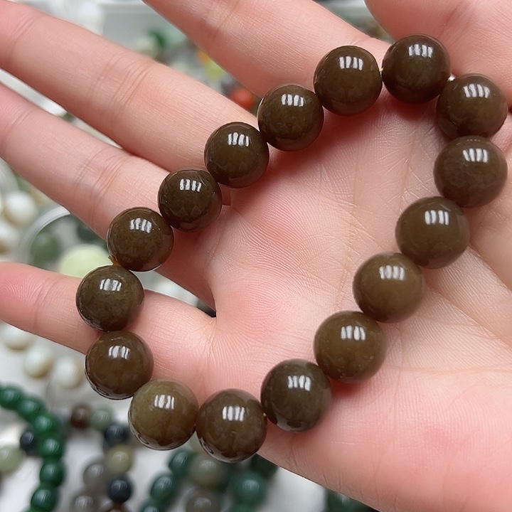 和田玉（糖玉）手链未镶嵌10