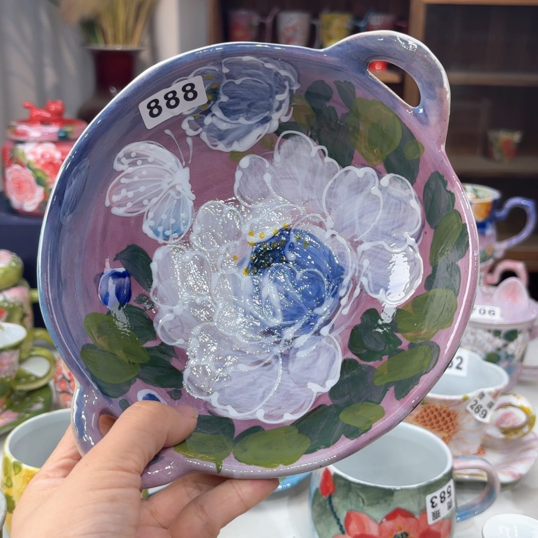 景德镇手绘高温釉下彩陶瓷茶具