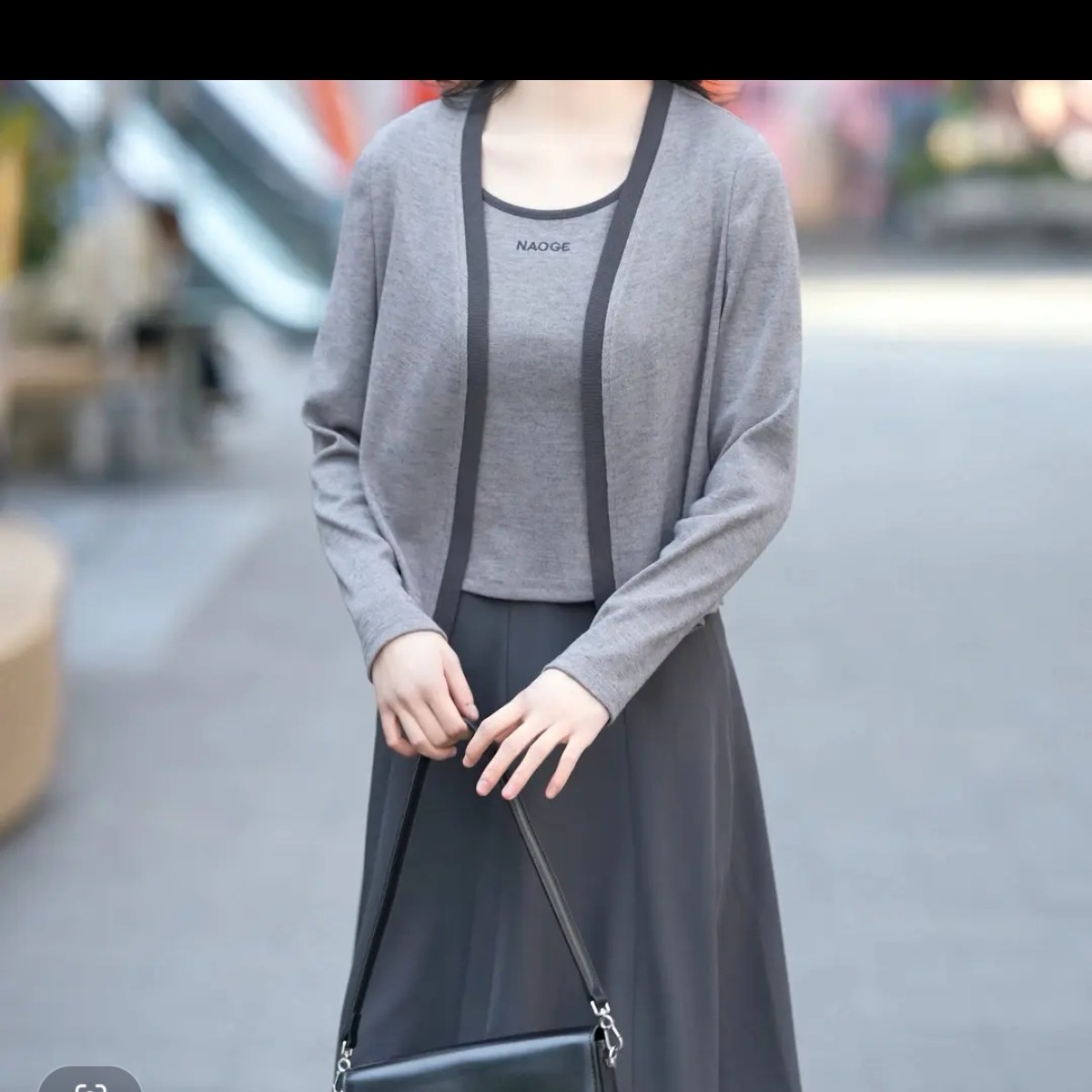 高级感三件套长袖连衣裙女2025春秋新款显瘦时尚气质长裙