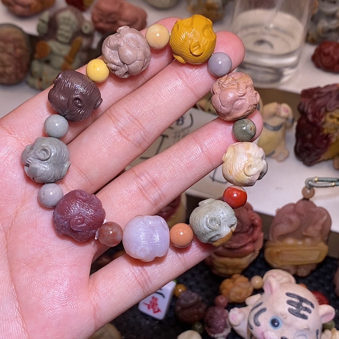 石英质玉（阿拉善玉）未镶嵌手链