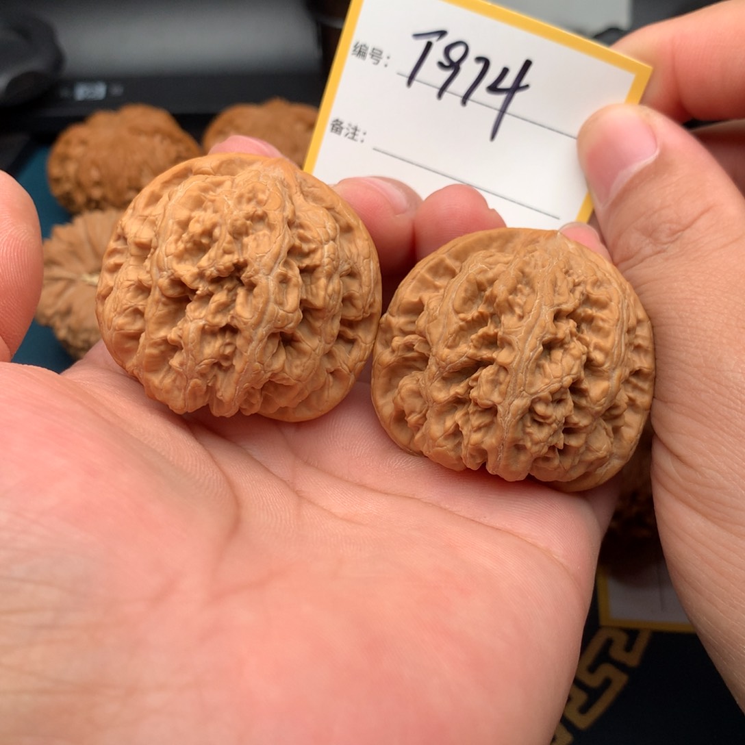 文玩核桃把件44粗筋974