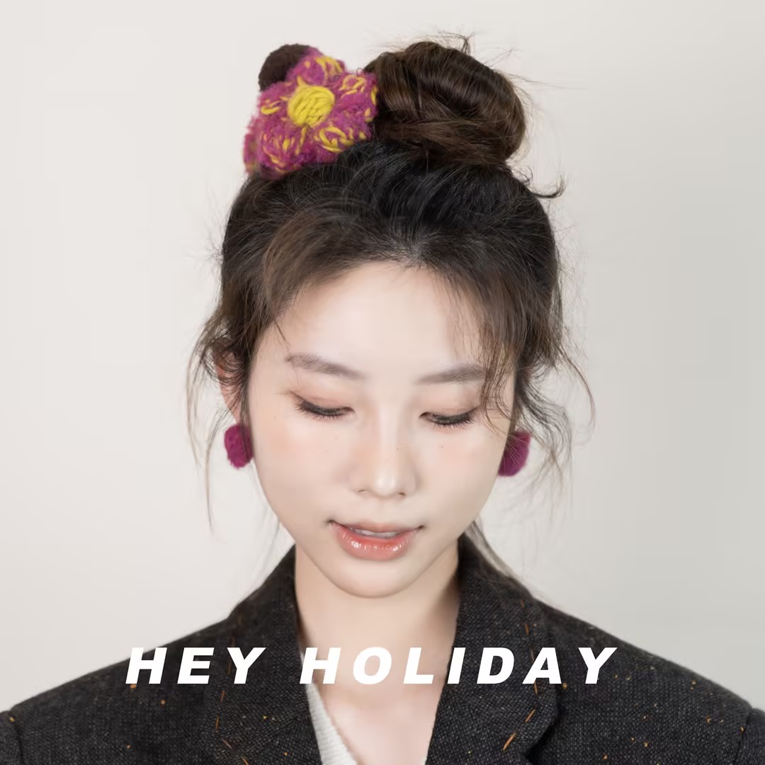 花朵毛球抓夹气质发夹时尚复古少女百搭秋冬可爱发卡甜美温柔发夹