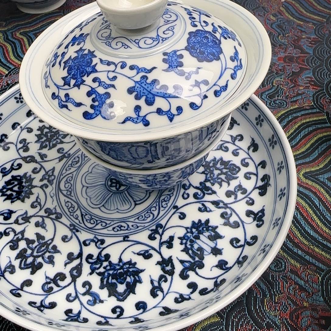 勾*胖全手绘景德镇陶瓷艺术茶具