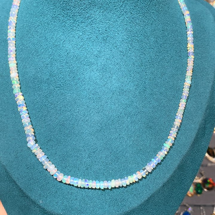 欧泊银S925镶嵌福利项链