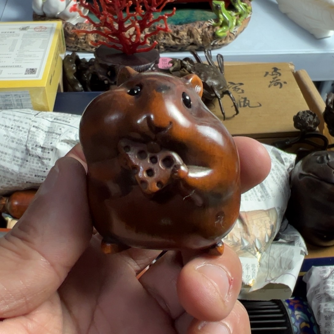 紫砂茶宠我家粉皮真好看啊