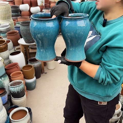 口14高25瑕疵盆子。