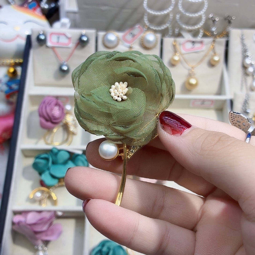 耳饰合金淡水珍珠