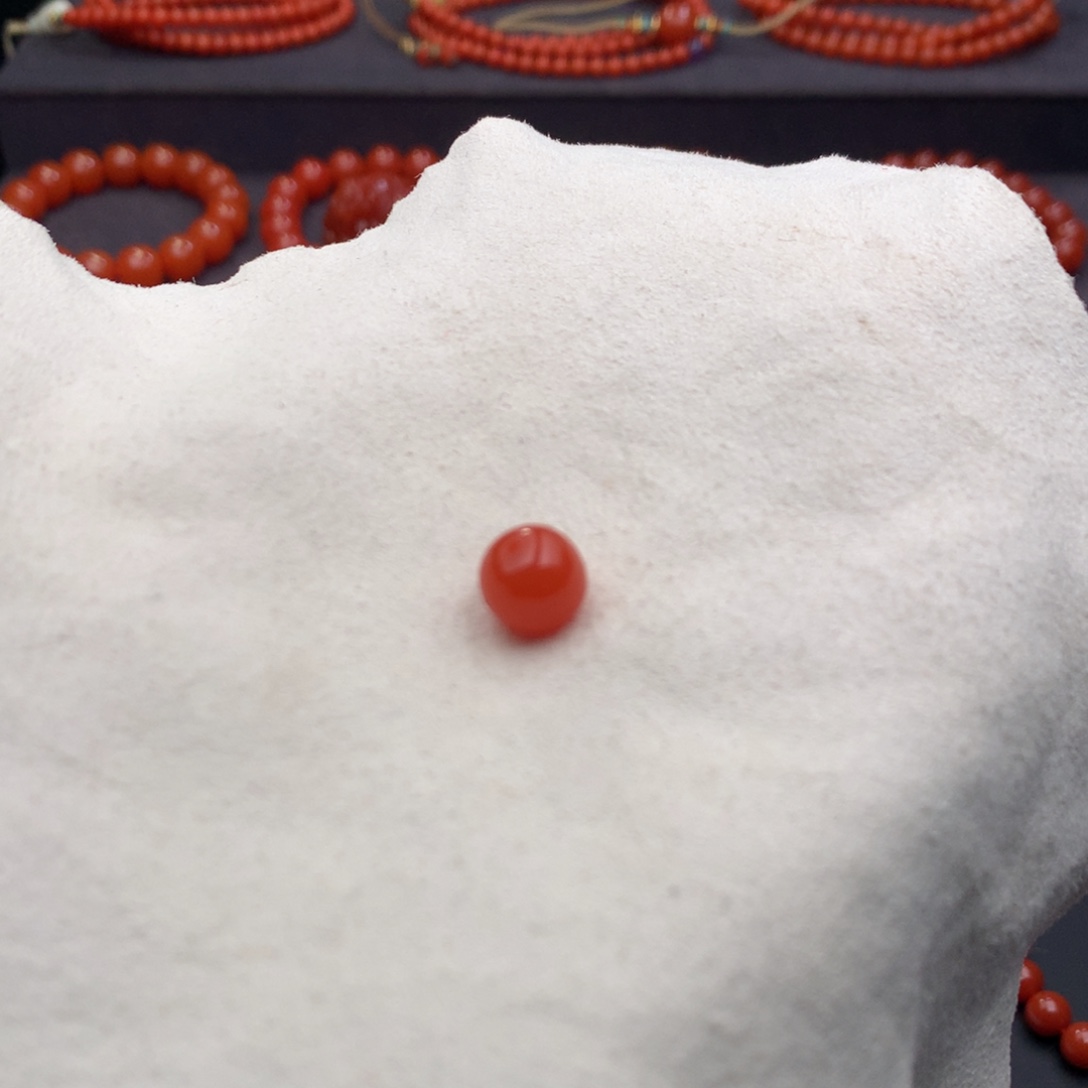 往***！南红玛瑙未镶嵌配珠