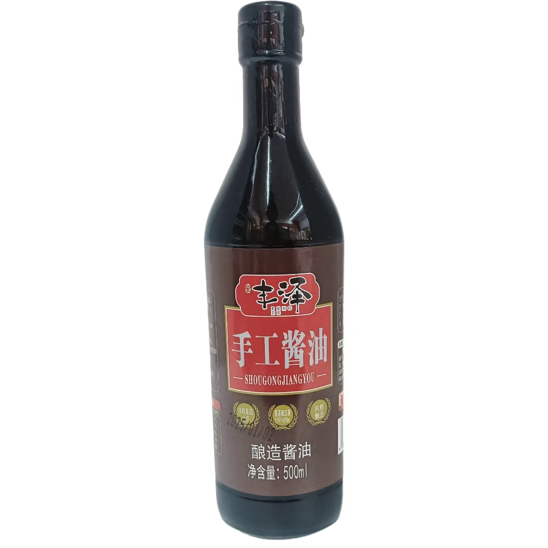 320天晾晒 传统手工酿造酱油 现打现装老酱油  500ML瓶装