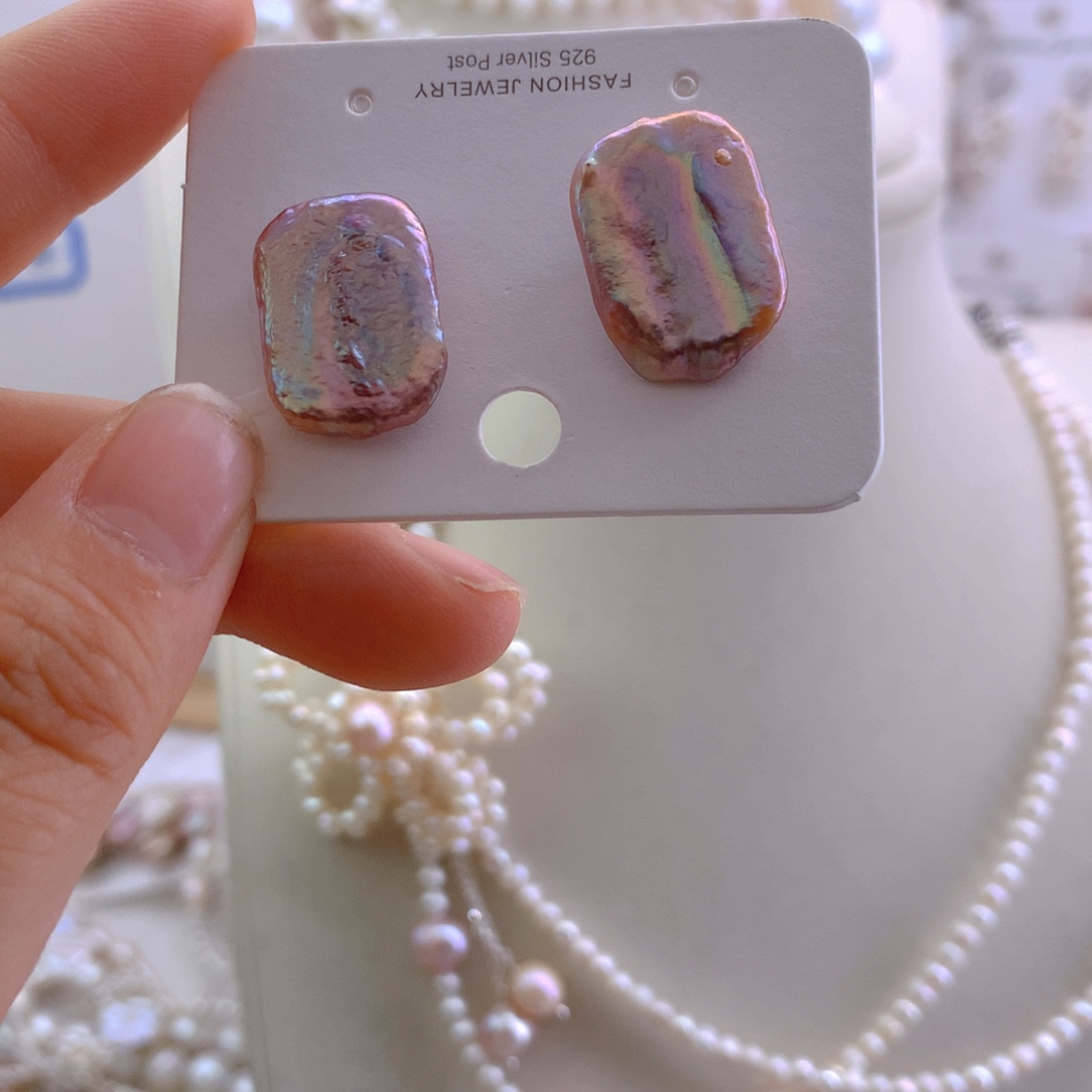 *****淡水珍珠未镶嵌耳环