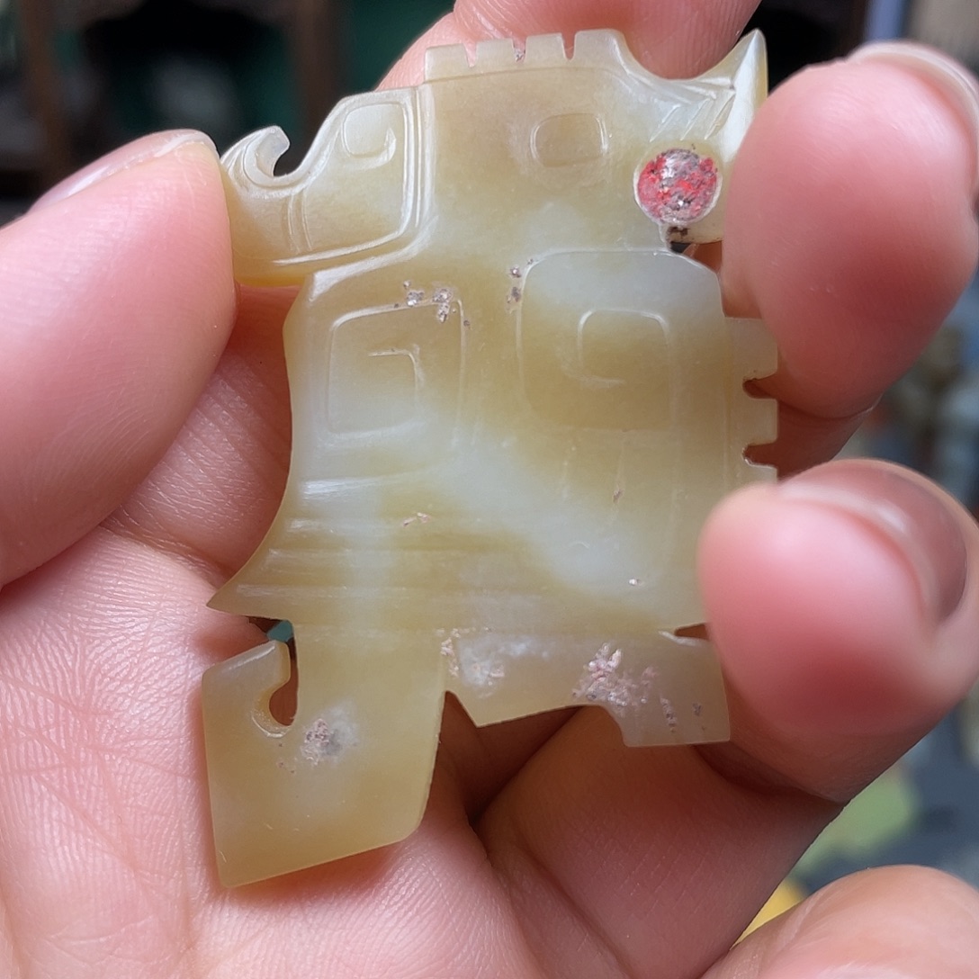 南***浪和田玉未镶嵌挂件