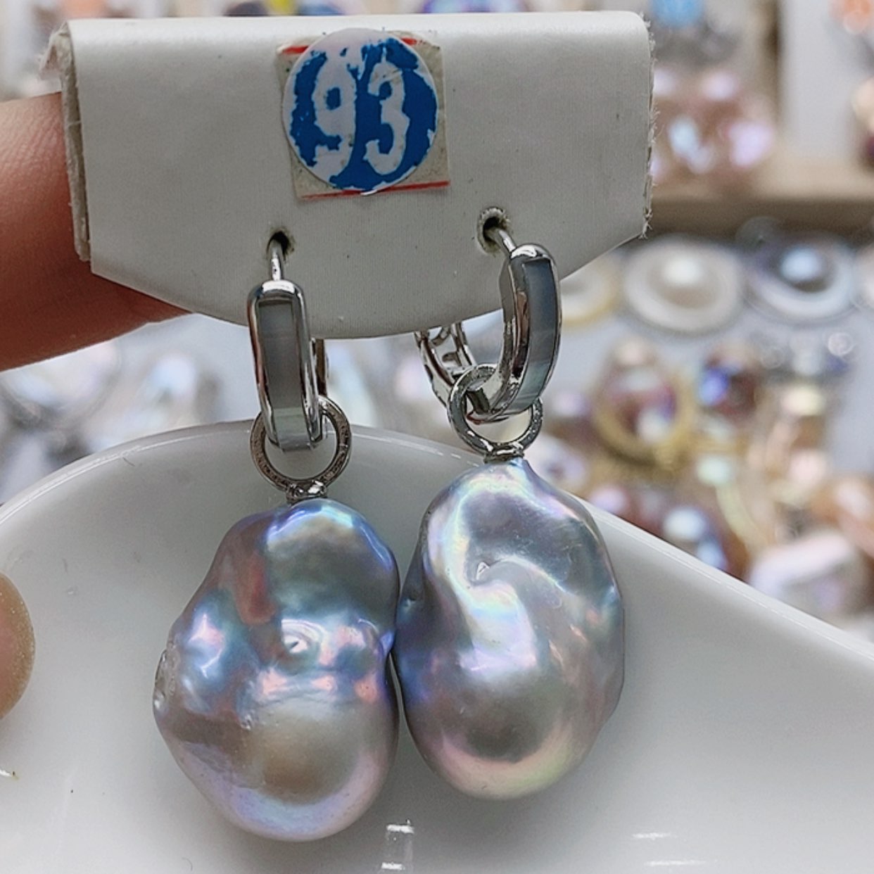 【闪购商品】淡水珍珠耳饰银S925镶嵌