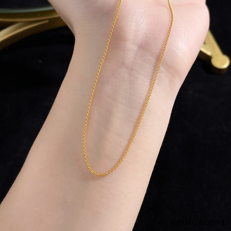 年终狂欢季 足金999 简约百搭黄金项链