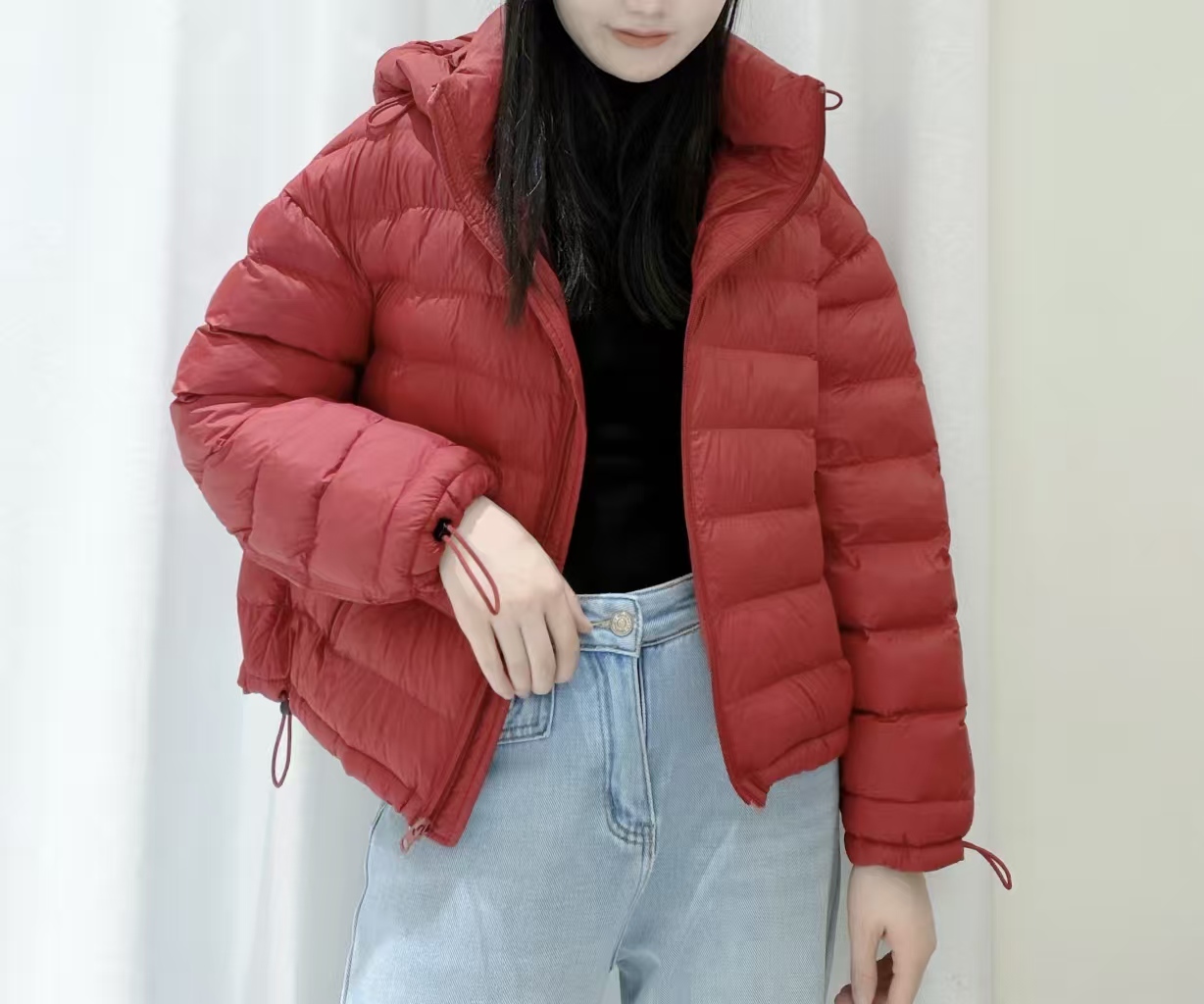 短款连帽棉服女款户外冬季保暖棉服#2577